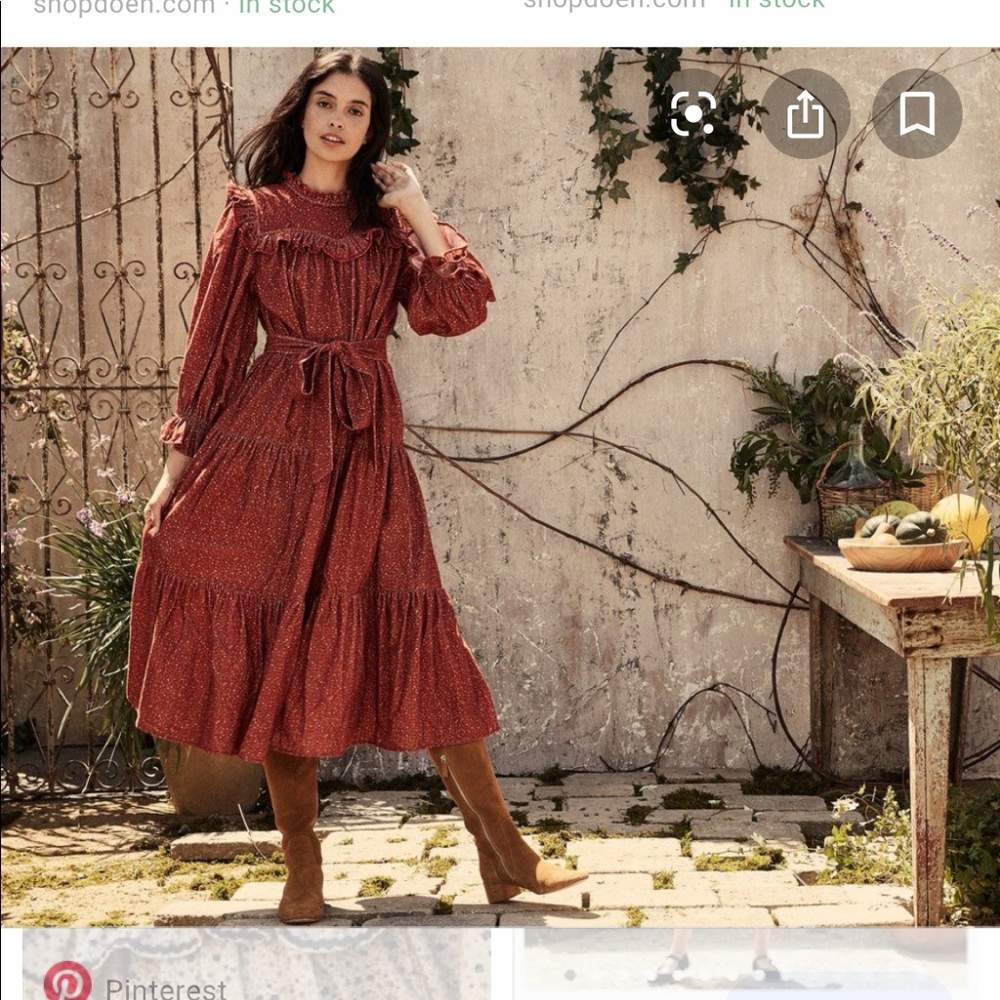 ISO Dôen Mountain Dress in rust/red